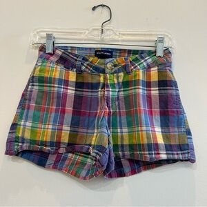 Ralph Lauren plaid shorts. Size 10.
